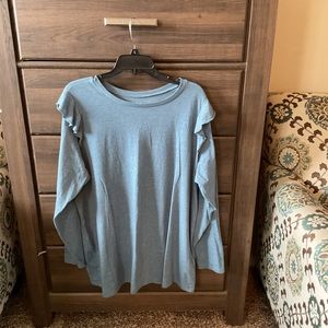 Torrid Long Sleeve Tee Light Teal 3